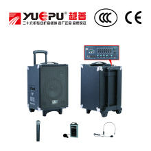 Professional PA Speaker with SD and USB (Two Wireless Handheld Mics)